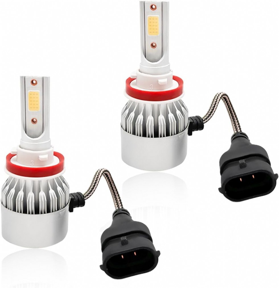 2 Adet H8H11H9 LED Far Ampulü 4300K Sıcak Beyaz Sis Farı Değişim Kiti