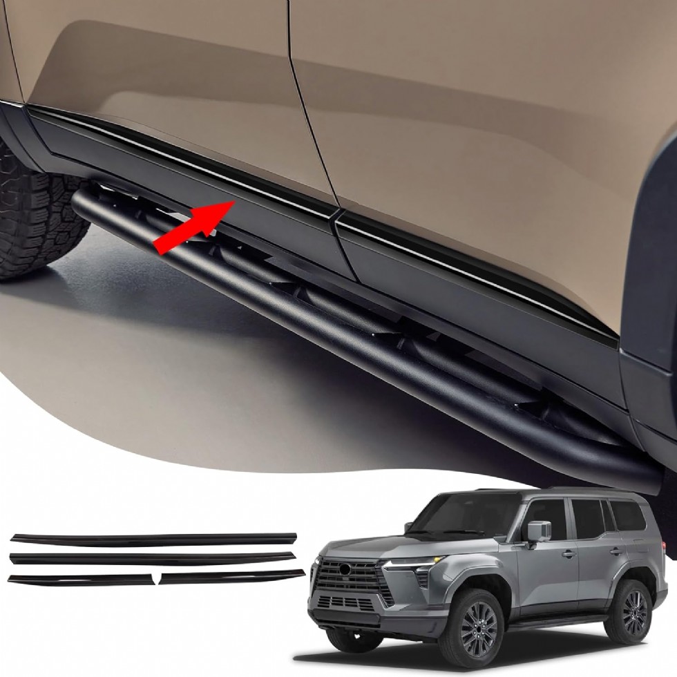4 Adet 2024-2025 Lexus GX550 550h Krom Kaplama Araba Kapı Kenar Şeridi