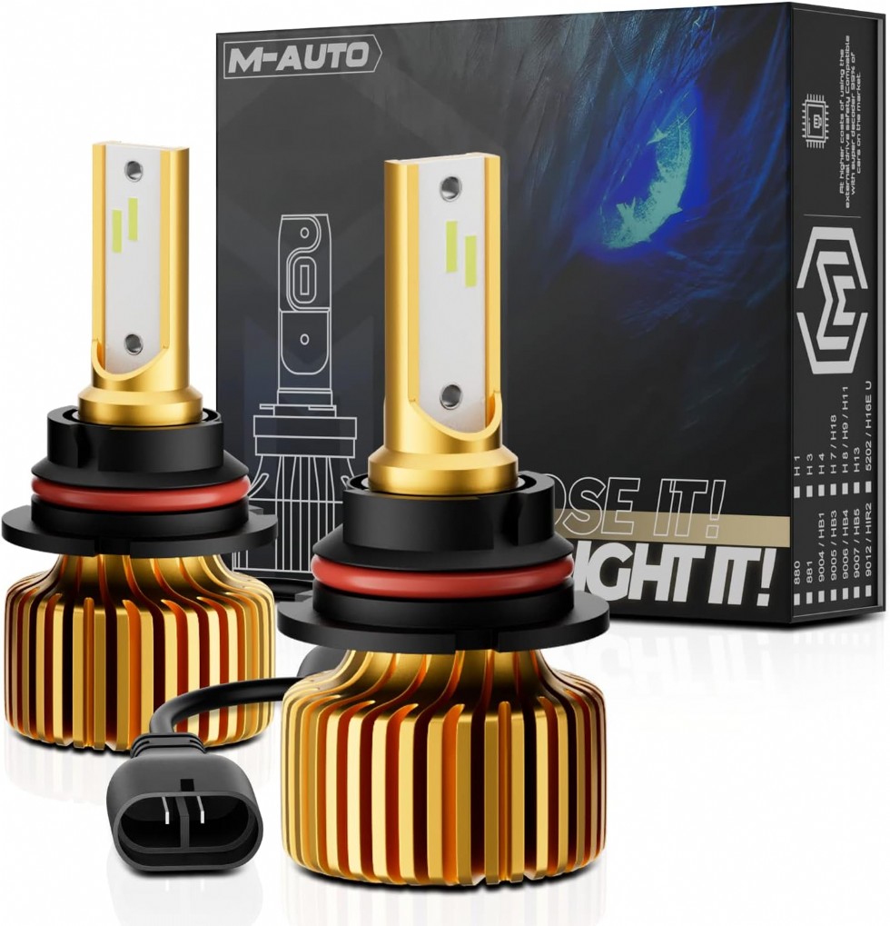 9007 LED Far Ampulü 6000LM 6500K Soğuk Beyaz 2li Paket