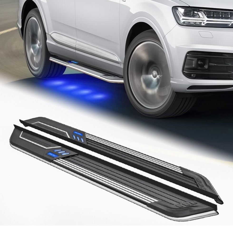 Audi Q8 2019-2024 Işıklı Yan Basamaklar 2 Adet