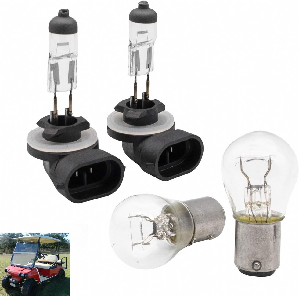 Club Car DS Golf Arabası Halojen Far ve Stop Lambası Ampul Kiti