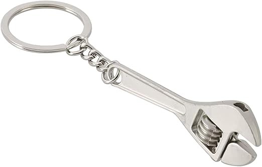 Mini Yaratıcı Simülasyon Anahtar Somun Anahtarlık Katı Metal Aletler Anahtarlık Hediye Kadın Erkek için Araba Anahtarlık Aksesuarları
