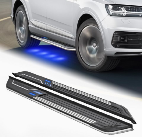 Audi Q8 2019-2024 Işıklı Yan Basamaklar 2 Adet