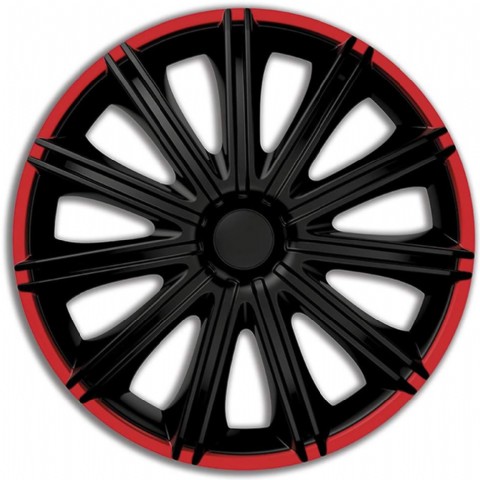 AUTO-STYLE Nero R 15 İnç SiyahKırmızı Jant Kapağı Seti