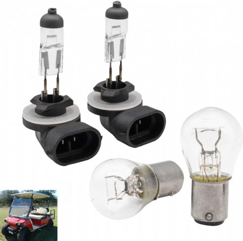 Club Car DS Golf Arabası Halojen Far ve Stop Lambası Ampul Kiti