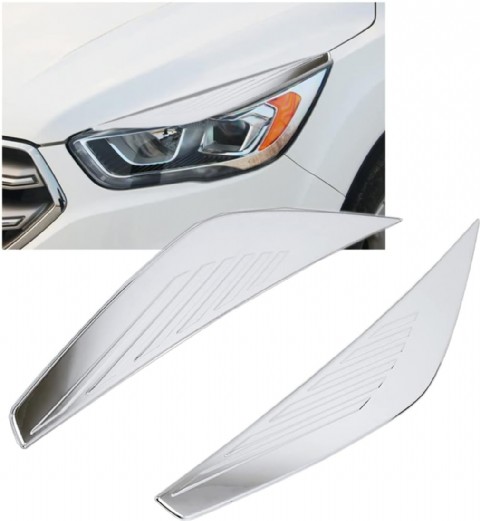 KugaEscape 2017-2019 Far Kaşı Krom Kaplama ABS Dekoratif Sticker