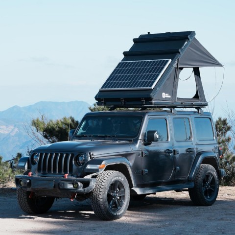 Sert Kabuk Çatı Çadırı Solar Panelli Pop-Up Kamp Çadırı Jeep SUV Kamyonet Van Wrangler